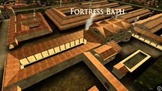 Animation of ancient Roman Fort in Caerleon Wales [upl. by Lrig]