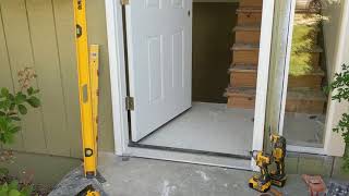 Jeld Wen Front Door Installation  Really crappy products and craftsmanship PART 1 [upl. by Esiuqcaj]