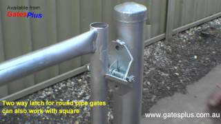 Gate Latch 2 way for round pipe and square [upl. by Koller80]