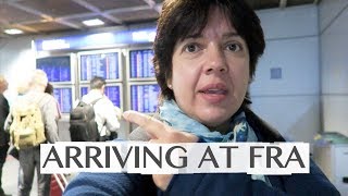 ARRIVING AT FRANKFURT AIRPORT FRA  GOING TO LONG DISTANCE TRAIN STATION [upl. by Warthman]