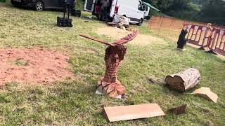 A fabulous range of wooden sculpture at Caerleon festival 2024 [upl. by Erdrich]