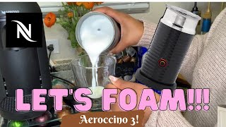 How To Foam Milk With Aeroccino 3 Make Coffee With Foam Tips amp Tricks  Easy Foamed Latte Recipe [upl. by Ynoep433]