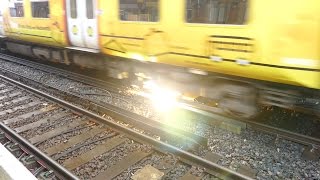 Merseyrail 507 009 making arcs at Birkdale station [upl. by Chickie]