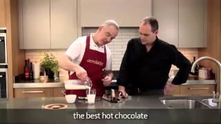 How to make a hot chocolate using an aerolatte milk frother [upl. by Amehsyt]