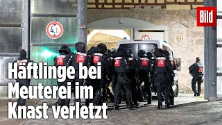 Gefängnismeuterei Polizei stürmt Knast in Thüringen  JVA Untermaßfeld [upl. by Dawn]